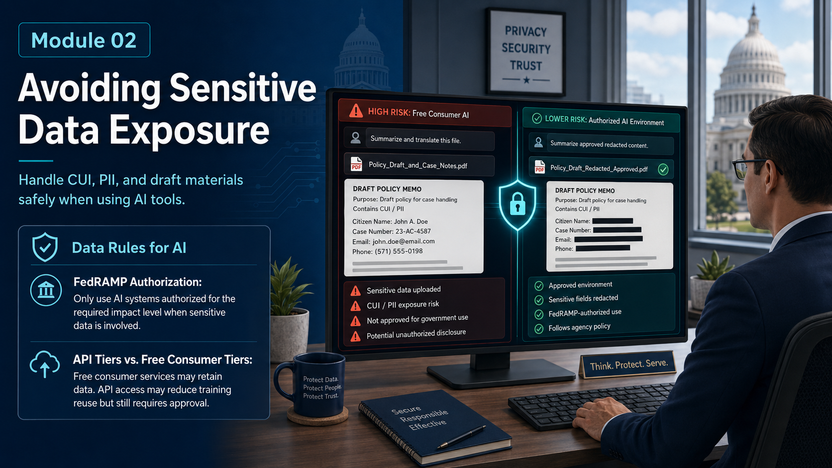 Avoiding Sensitive Data Exposure Illustration