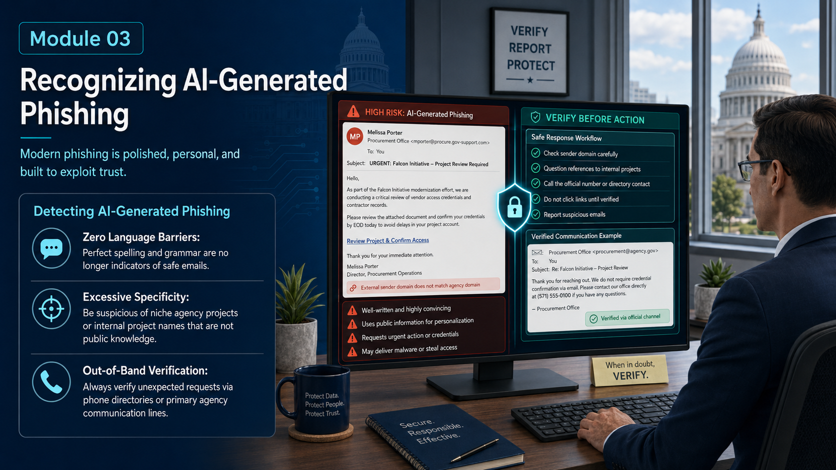 Recognizing AI-Generated Phishing Illustration
